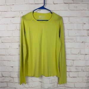 FIGS Women’s Salta Seamless Longsleeve Underscrub Top L Citron